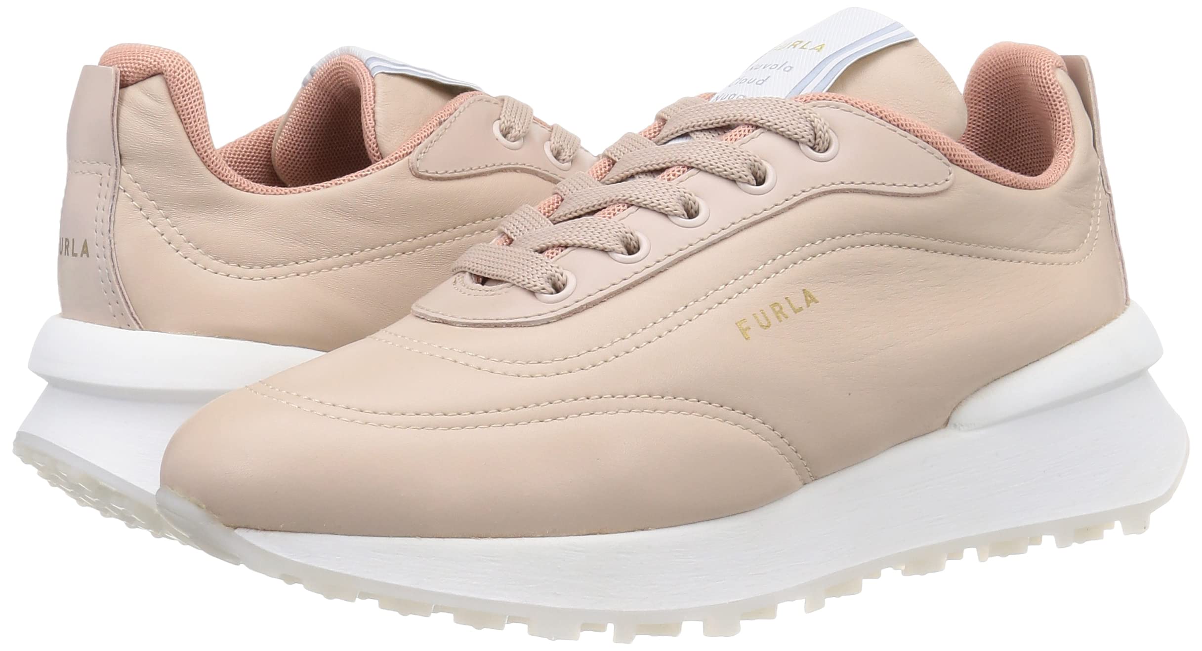 FURLA フルラ スニーカー 23㎝ WONDERFURLA LACE-UP WONDERFURLA LACE-UP SNEAKER T. | Beige Women's Sneakers | YOOX