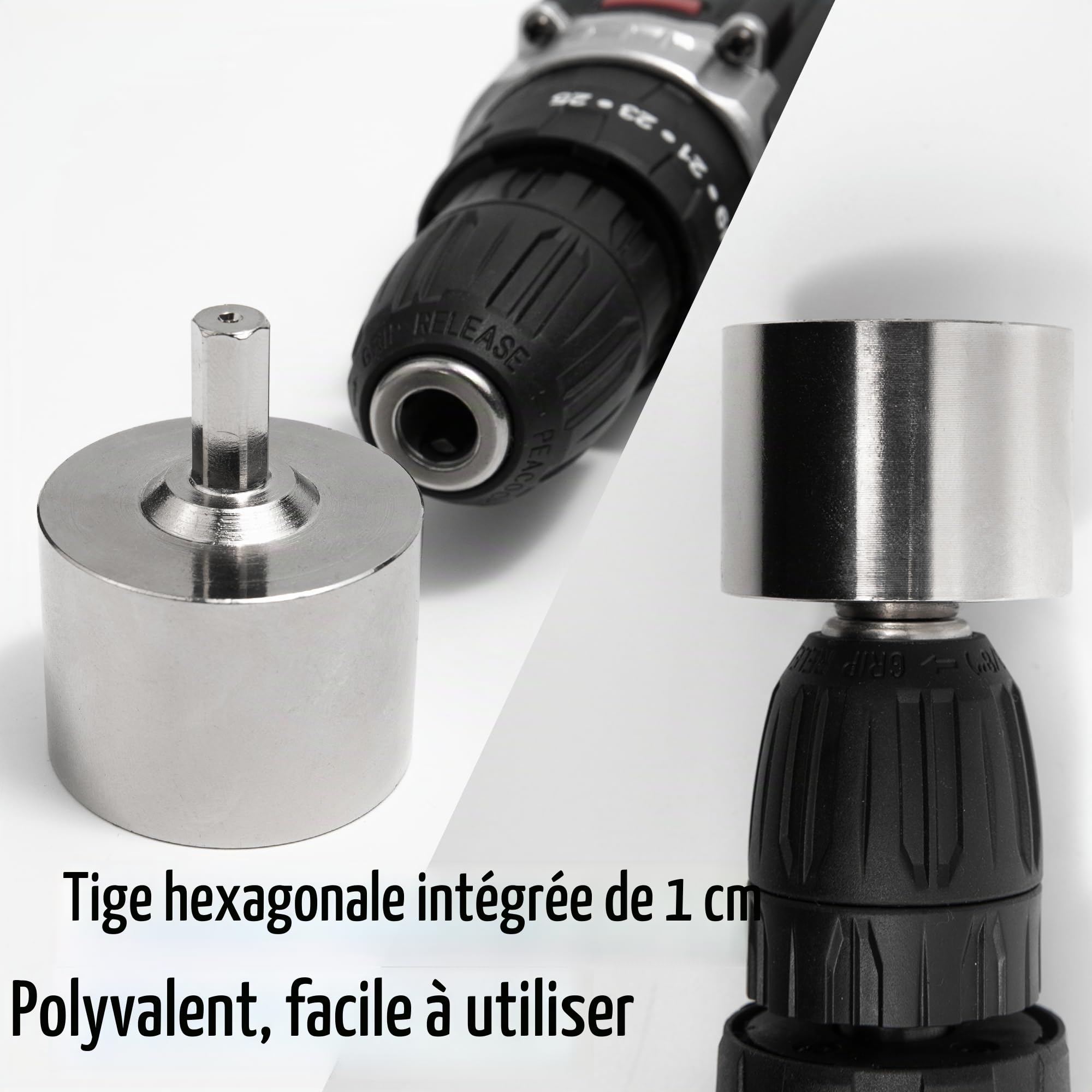 Nettoyeur de tuyaux en cuivre entièrement métallique de 2,5 cm, Brosse de Nettoyage pour perceuse avec brosses remplaçables, pour plombiers Professionnels et industriels