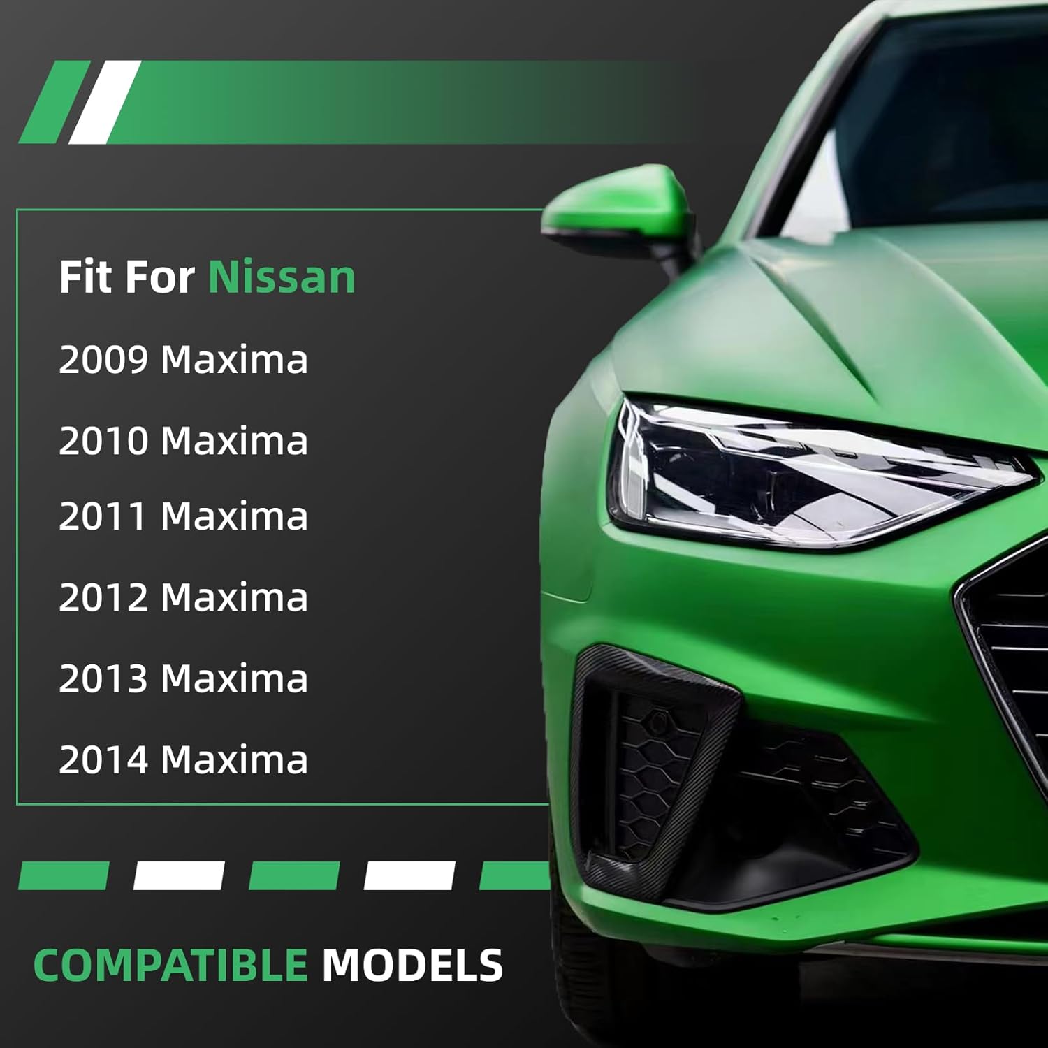 2PCS Front Lower Right Left Driver Passenger Control Arm for Nissan 2009 2010 2011 2012 2013 2014 Maxima K622059 K622054