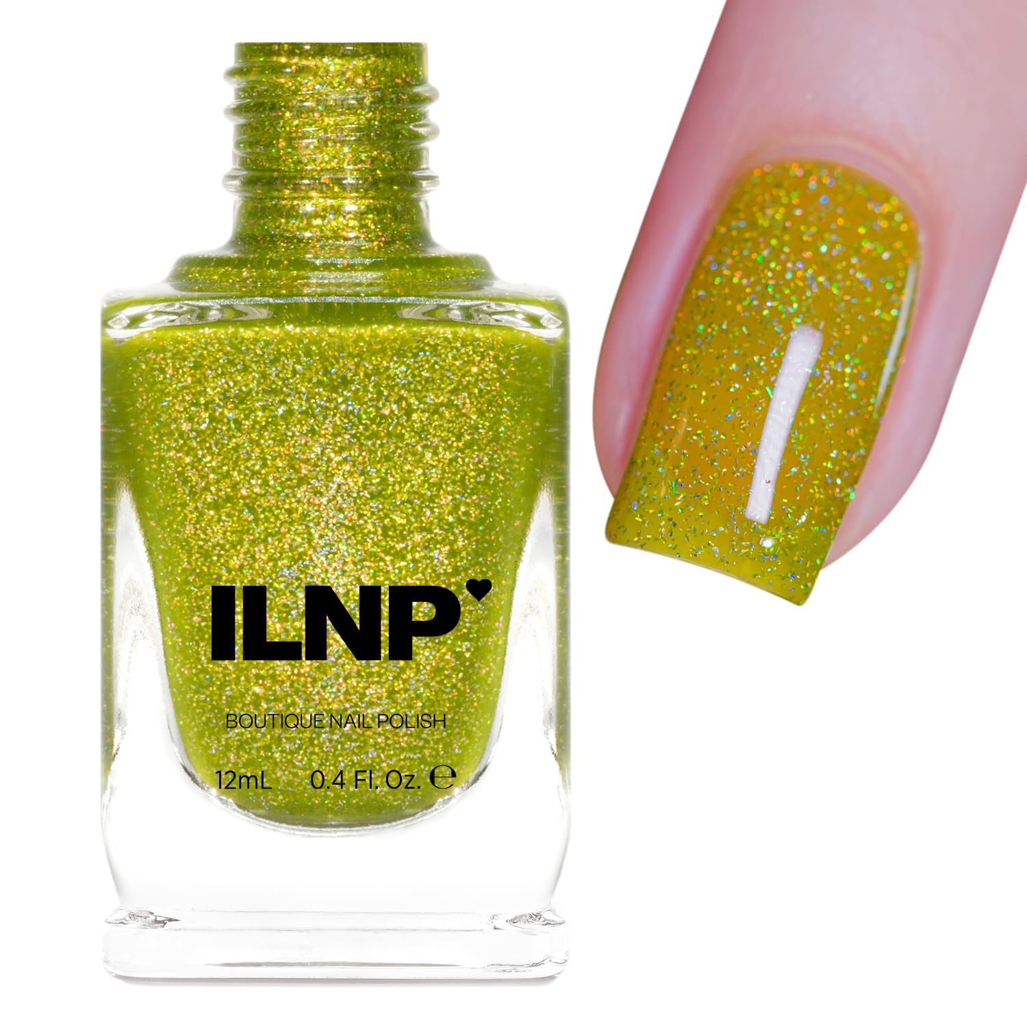 Amazon.com : ILNP Clover - Juicy Pear Green Jelly Holographic Nail