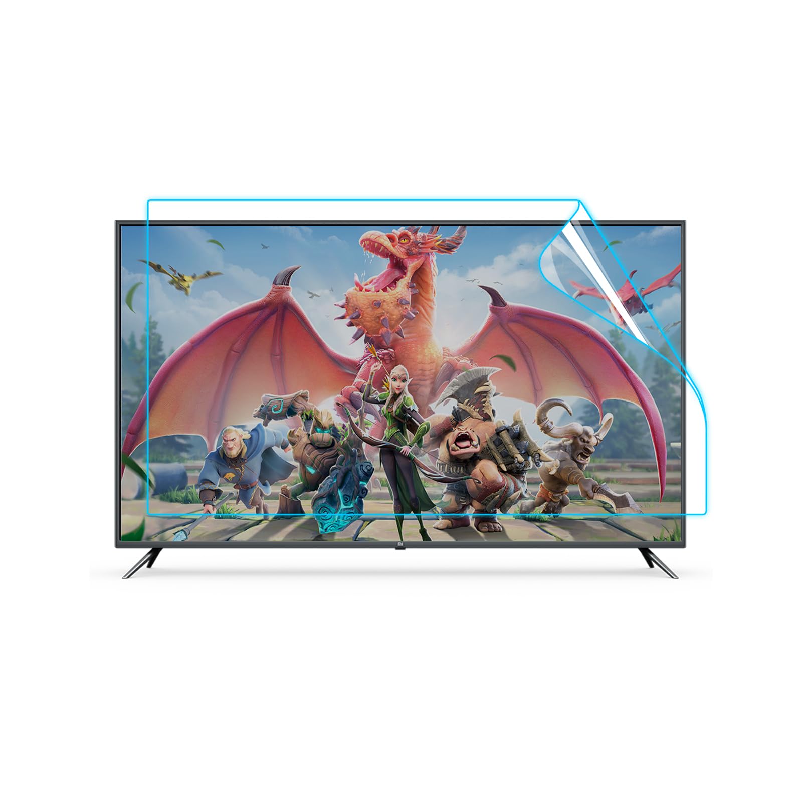 Film anti-rayures TV anti lumière bleue pour la protection des yeux 46" 1017mm