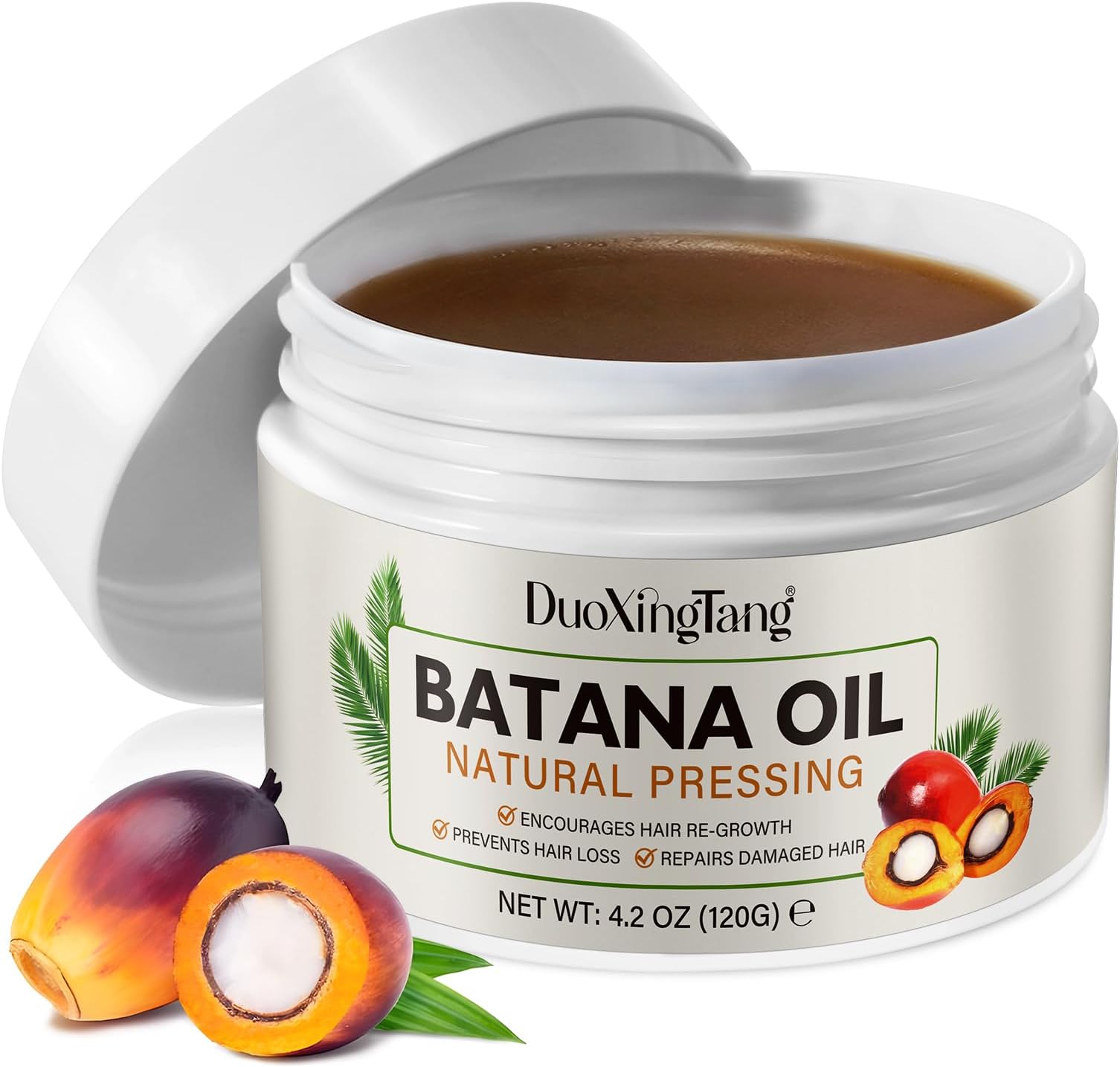 Batana Oil for Hair Growth and Thickness - 4.2 OZ 100% Pure and Natural Organic Oil for Women and Men