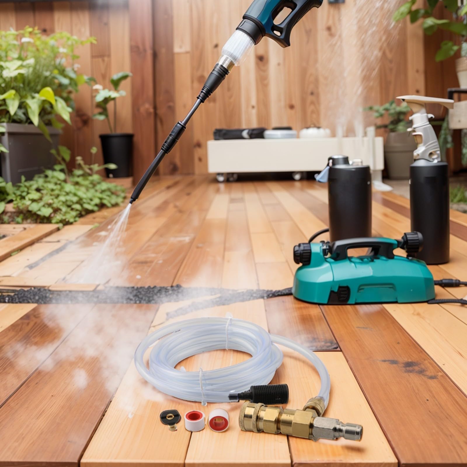 Inyector de jabón descendente de 4000 PSI para lavadoras a presión, aplicador de detergente de 3/8 pulgadas para soluciones de limpieza, compatible con sistemas de limpieza de alta presión
