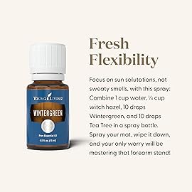 Wintergreen Pure Essential Oil 15ml by Young Living Essential Oil - Soothing Massage Oil - Experience a Refreshing and Invigorating Aura - Contains Cool & Minty Aroma