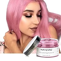 Vista 1 de VOLLUCK Cera de pelo temporal, cera de color natural instantánea, pomadas de 4.23 oz, arcilla de peinado desechable para fiesta, festival