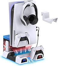 MENEEA PS5 Vertical Stand Cooling Station with Headset Hanger