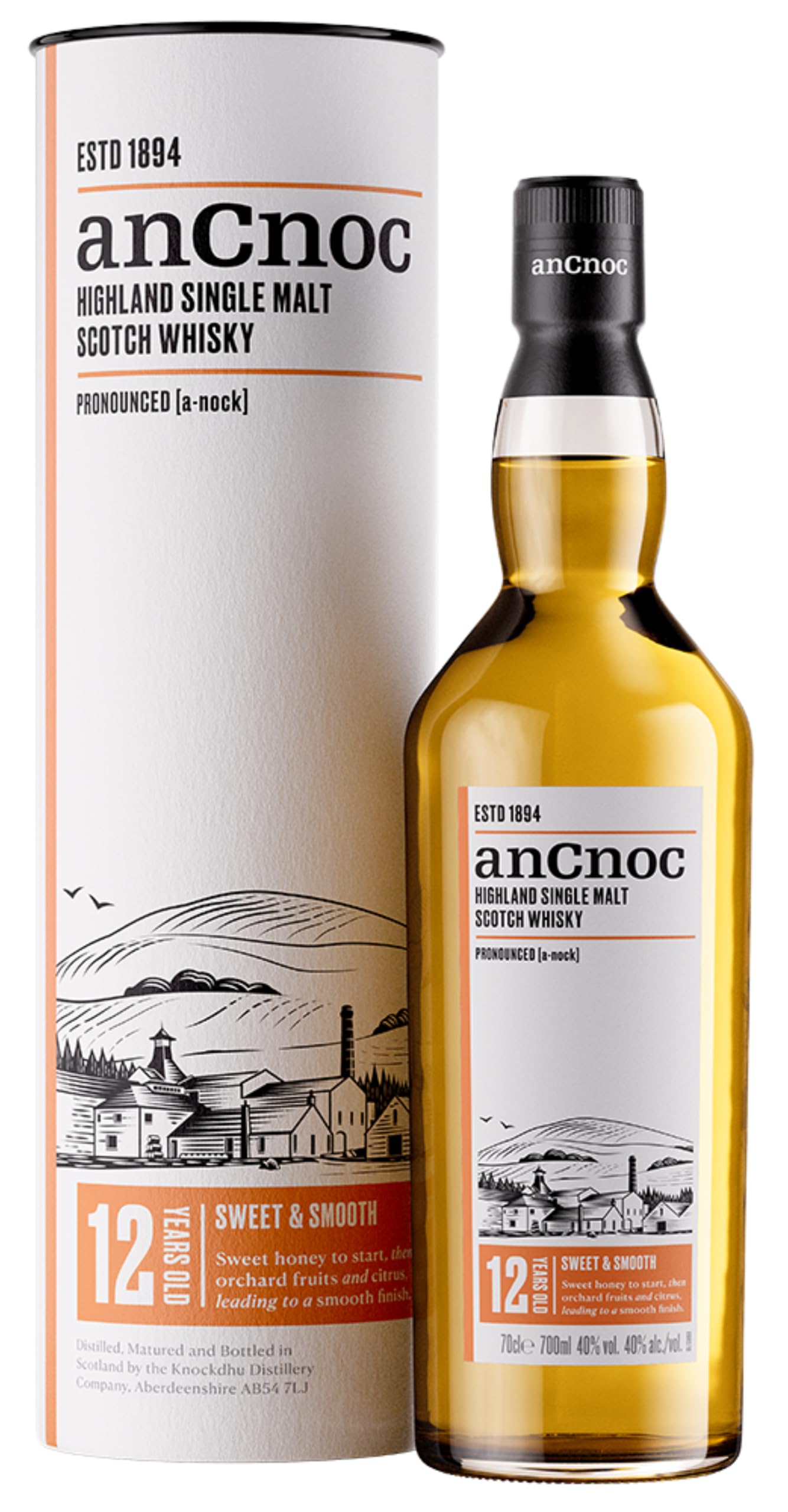 Amazon.co.jp: AnCnoc(アンノック) シングルモルト アンノック12年