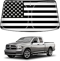 Vista 8 de D-Lumina - Parasol plegable para parabrisas para Dodge Ram 1500 2009-2018, protector de sol frontal que bloquea los rayos UV, accesorios