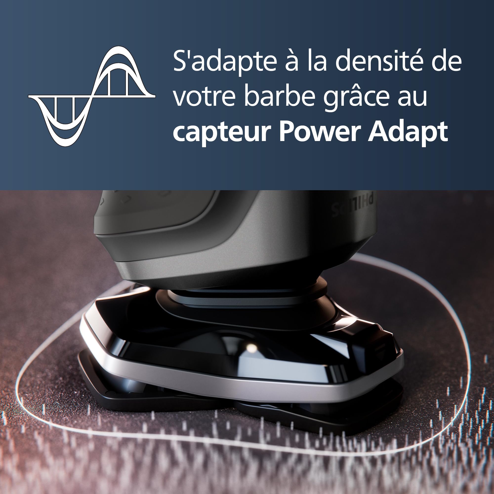 Philips Rasoir Series 5000 - rasoir électrique Wet & Dry gris carbone avec tondeuse rétractable intégrée, pochette souple, capuchon de protection et socle de charge (modèle S5887/13)