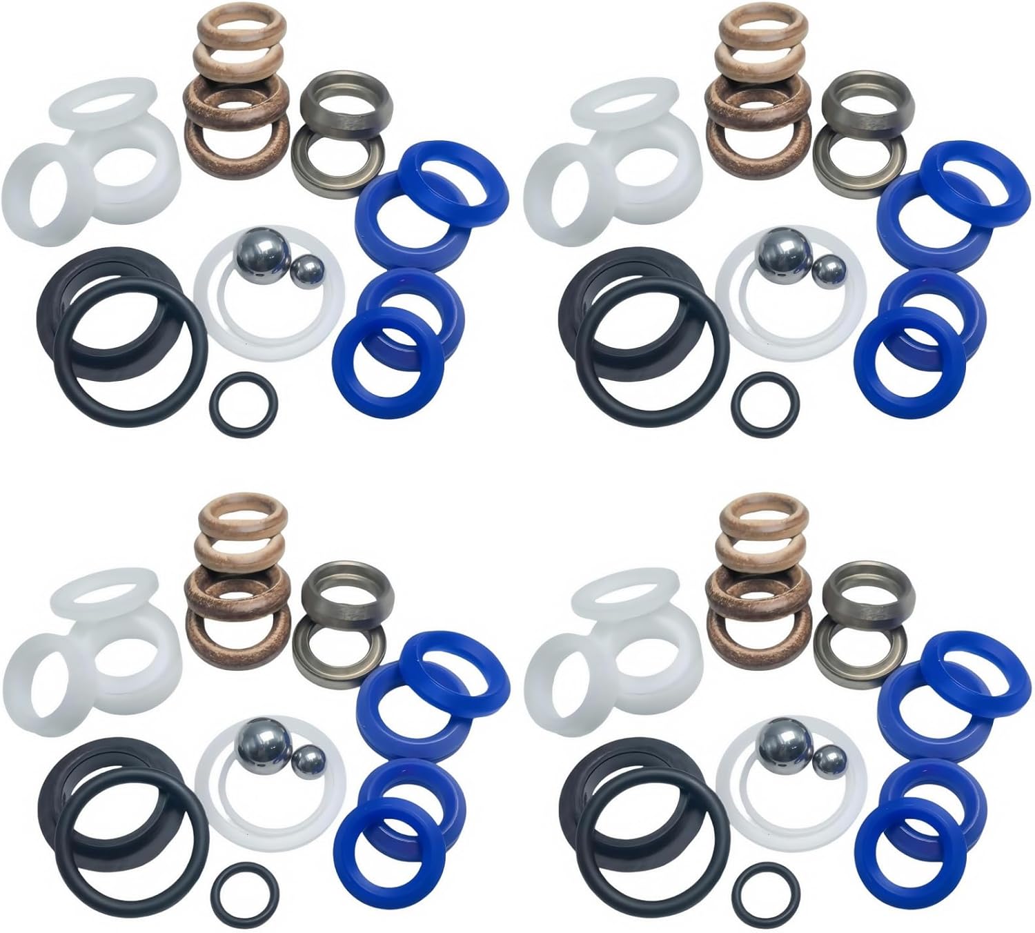 Replacement Parts for Graco 390 Paint Sprayer - (4-PK) 244194 Pump Repair Packing Kit - Fits Graco 210 230 295 390 395 490 495 595 3400 Airless Paint Sprayer