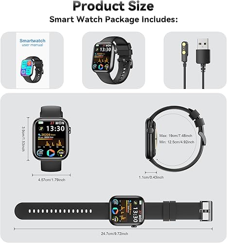 Miniatura 8 de Reloj inteligente para hombres y mujeres reloj de fitness