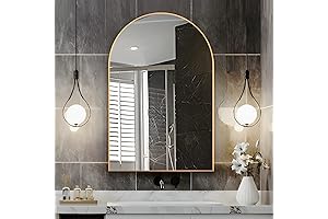 Arched Wall Mirror for Bathroom: Unveil a Golden Gateway to Elegance