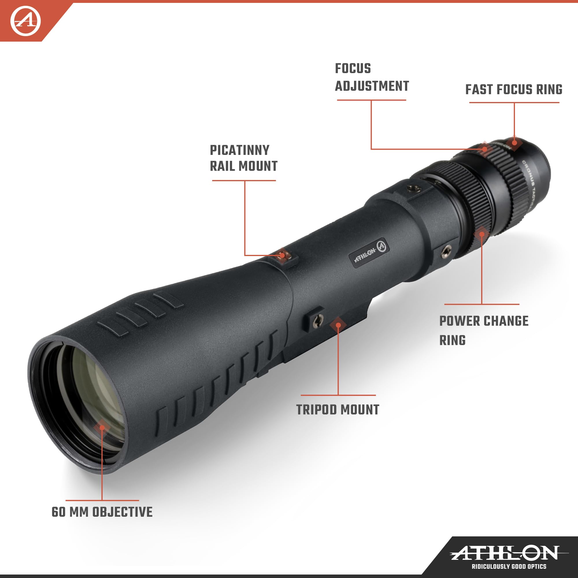 Amazon.com : Athlon Optics Cronus Tactical G2 7-42X60 Ed Spotting