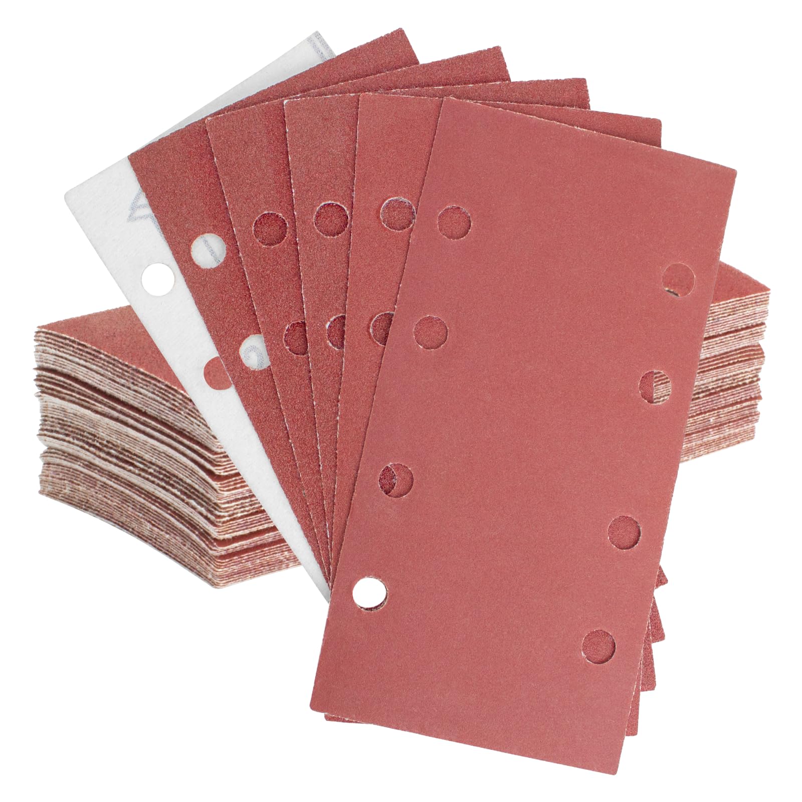 50 Pezzi Carta Abrasiva Con Velcro 93x185 Mm – Grane 60-1000, 5 Fogli Per Grana, Per Legno, Metallo E Vernice