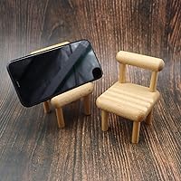 Vista 2 de Soporte de madera para teléfono celular, soporte desmontable para teléfono celular, soporte para teléfono inteligente adecuado para todos