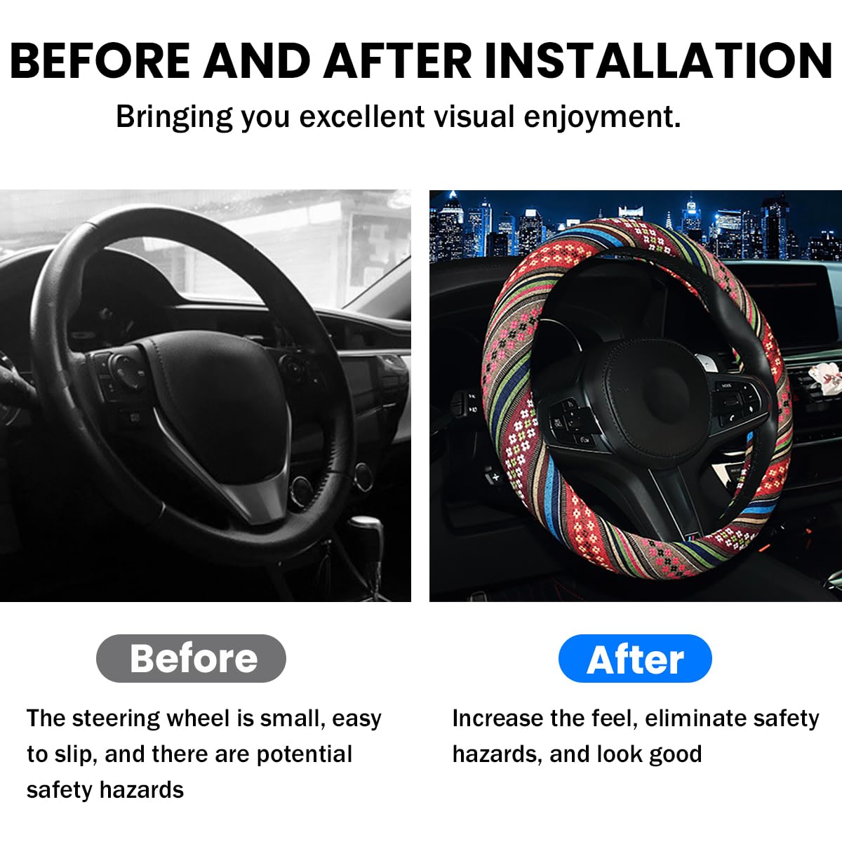 Coprivolante Stile Etnico - Fodera Assorbente Antiscivolo, Design Unico Per Donna, Diametro 38cm - Foto 6