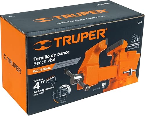 Miniatura 5 de TRUPER Tornillos de banco resistentes TA-4 de 4" (10 cm)