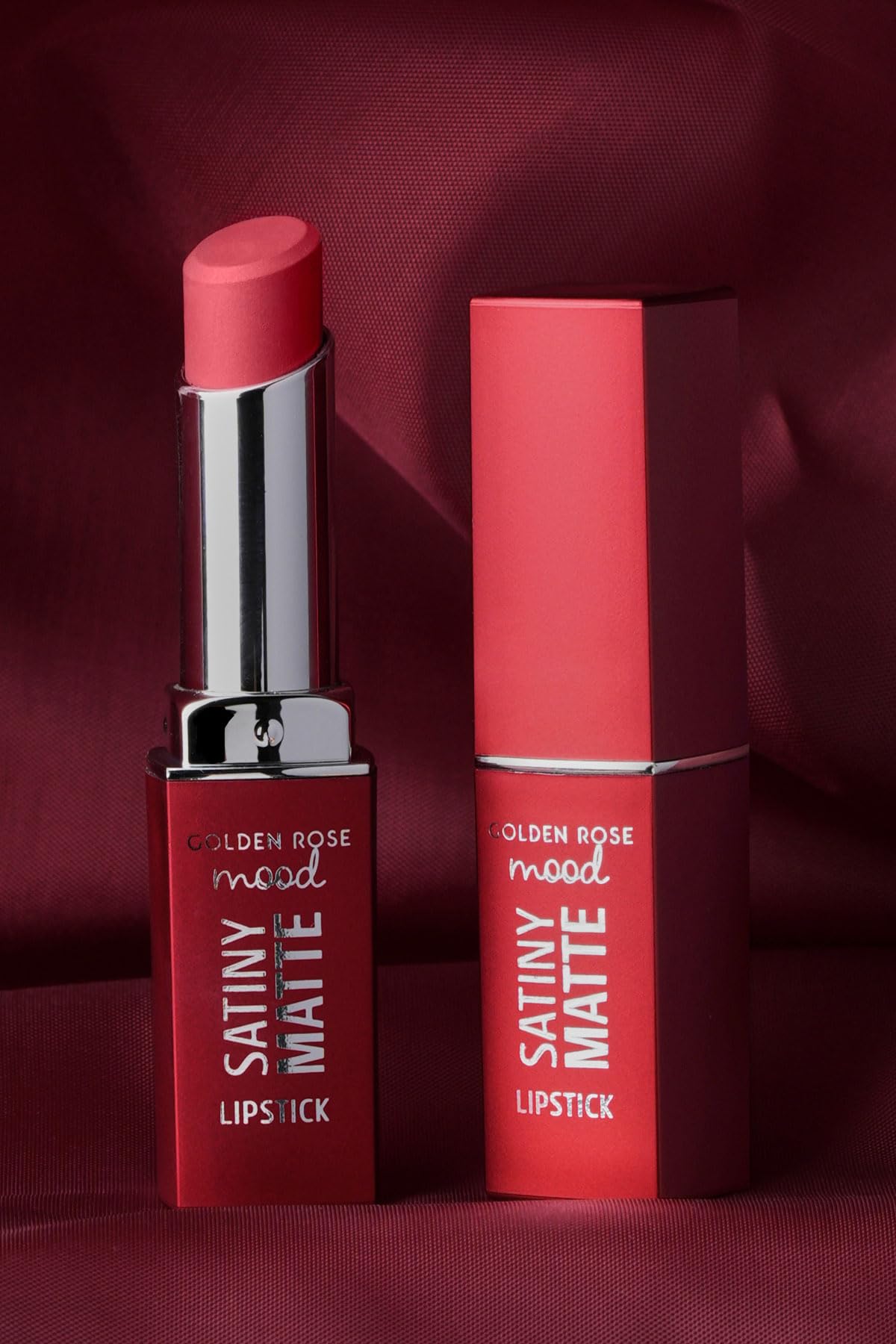 Golden Rose Mood Satiny Matte Lipstick No:05 Burnt Blush - Mat Ruj (3 paketi)