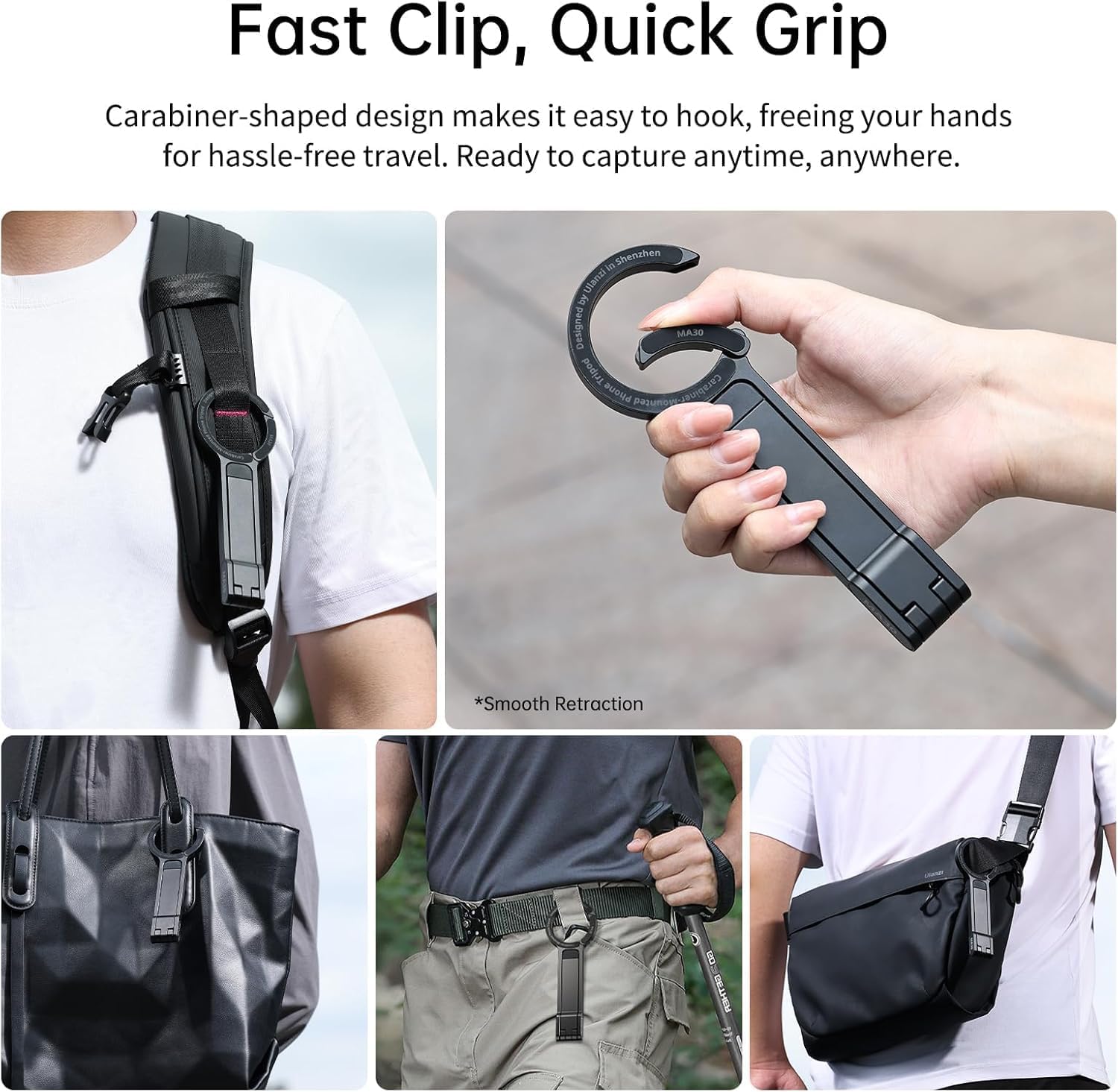 Manyetik Telefon Tripod Standı Samsung için - Alüminyum Maglock Akıllı Telefon Mini Tripod Cep Telefonu Standı Çift Taraflı Mıknatıs Hızlı Montaj iPhone 17 16 15 14 13 12 Magsafe ile Uyumlu, Siyah