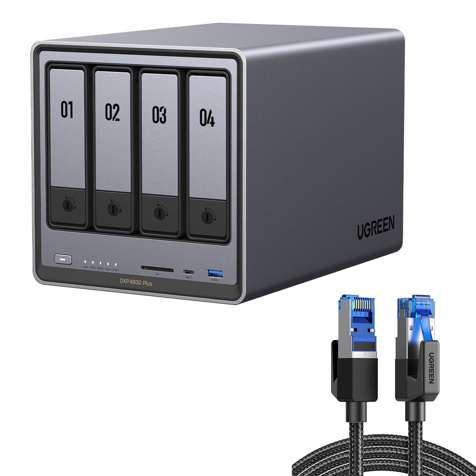 DXP 4800 Plus UGREEN NASync 新品未使用 Amazon.com: UGREEN NASync DXP4800 Plus 4-Bay Desktop NAS