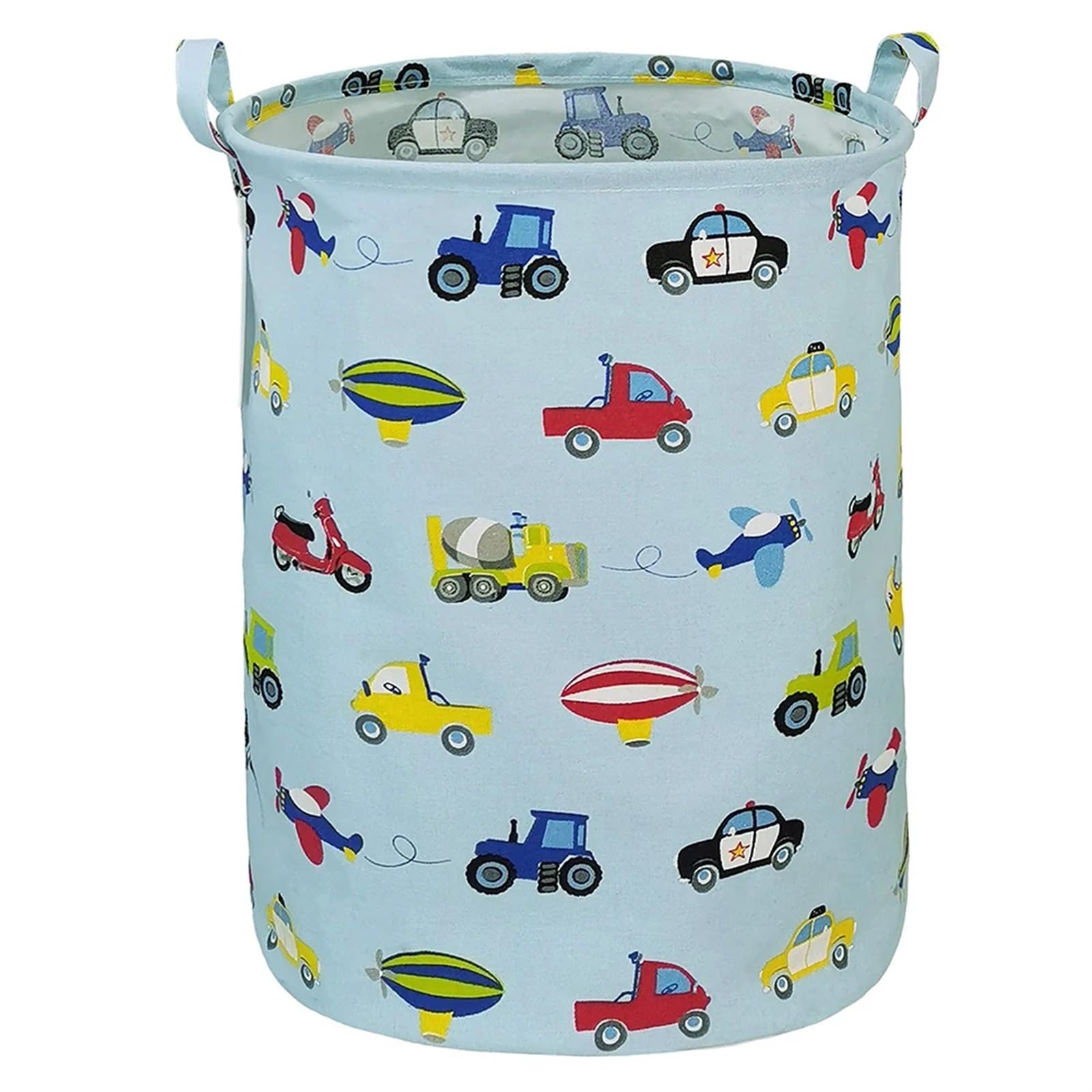 Folding Laundry Basket Household Storage 40x50cm Foldable Canvas Large Dirty Clothes Toys Bag Foldable Hamper With Handles Home