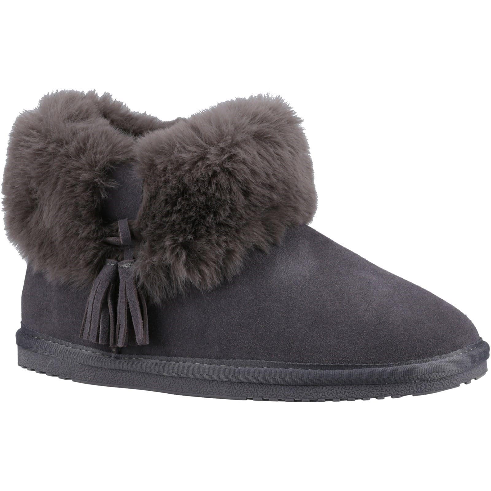 Hush Puppies Women's Grey 'Ayana' Classic Slippers In | Size: 6