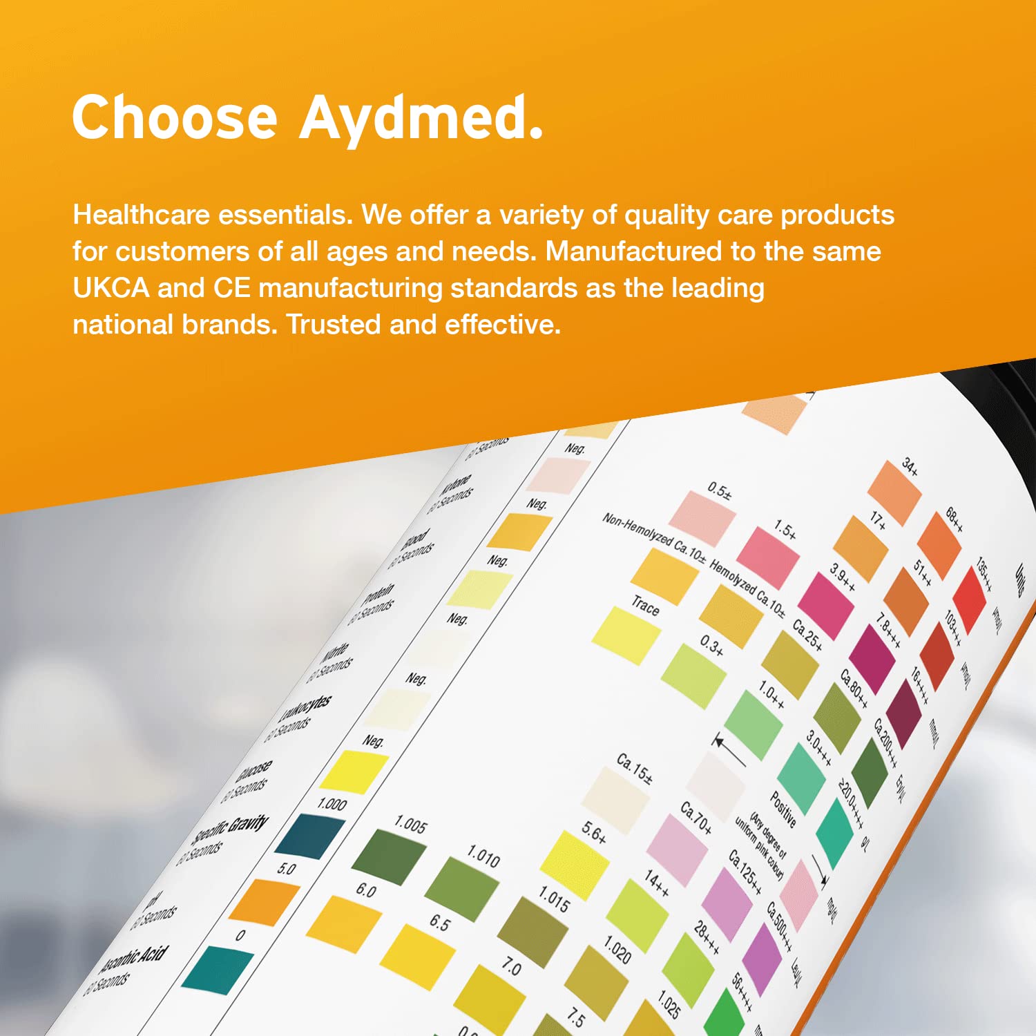 Buy 100 x Aydmed 11in1 Urinalysis Test Strips 11 Parameter Urine Test