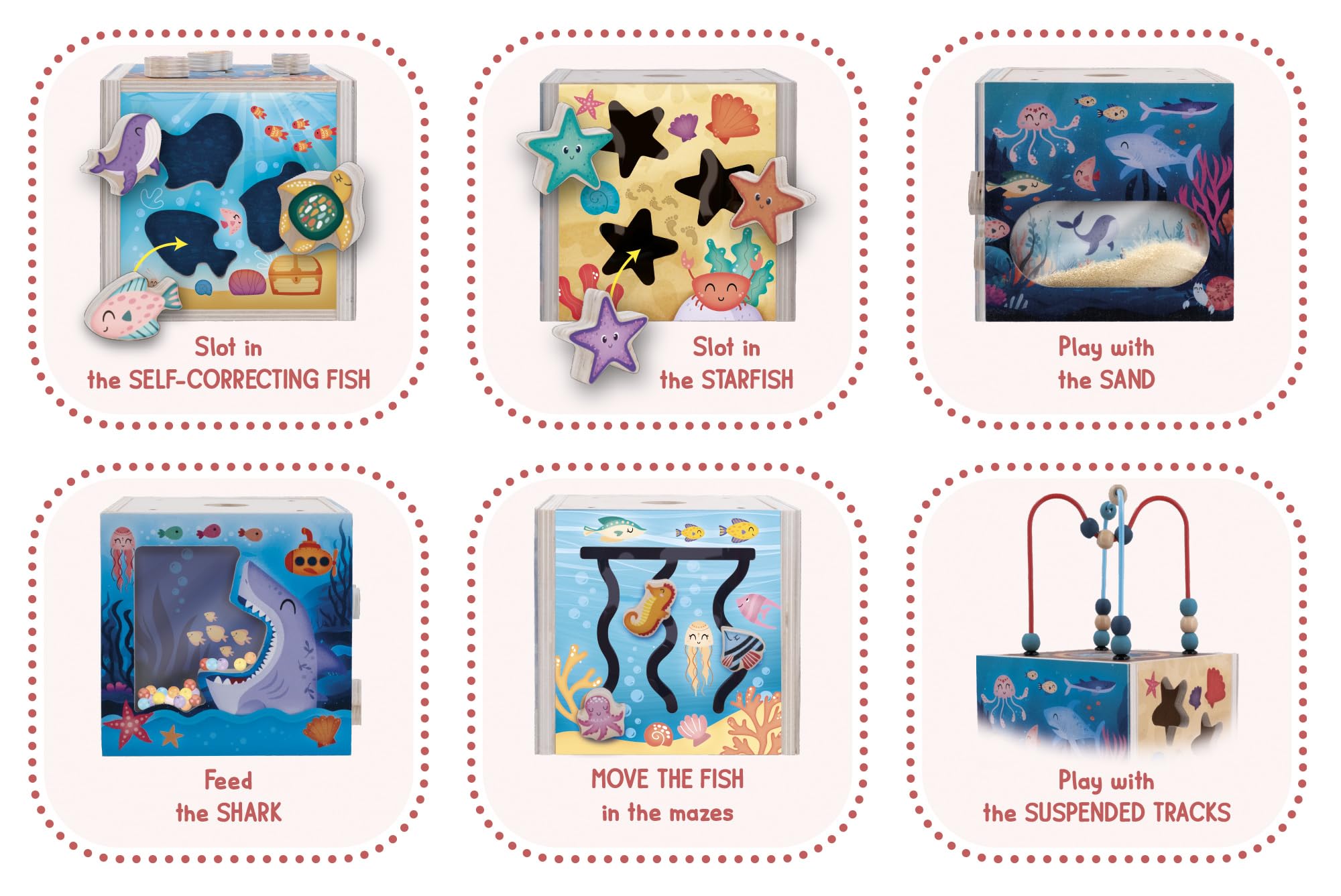 Casse-tête Montessori pour enfants 2 ans avec Planche d'activités TOTJOY