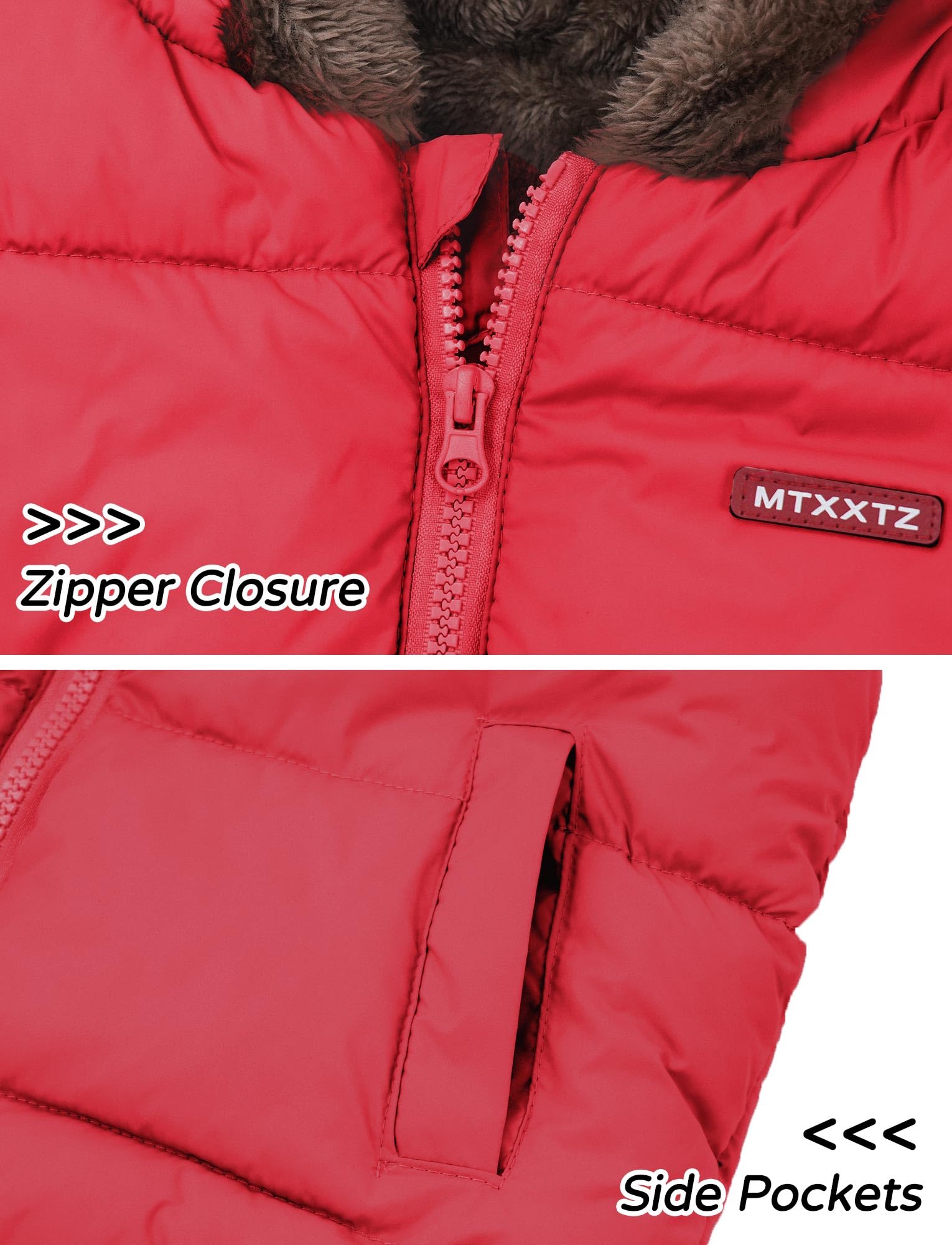 FEOYA Giovane Giubbotto Piumino Ragazze Giacca Invernale Bambini Cappotto Cotone Con Cappuccio Autunno Giacca Senza Maniche Gilet Vestiti 2-7