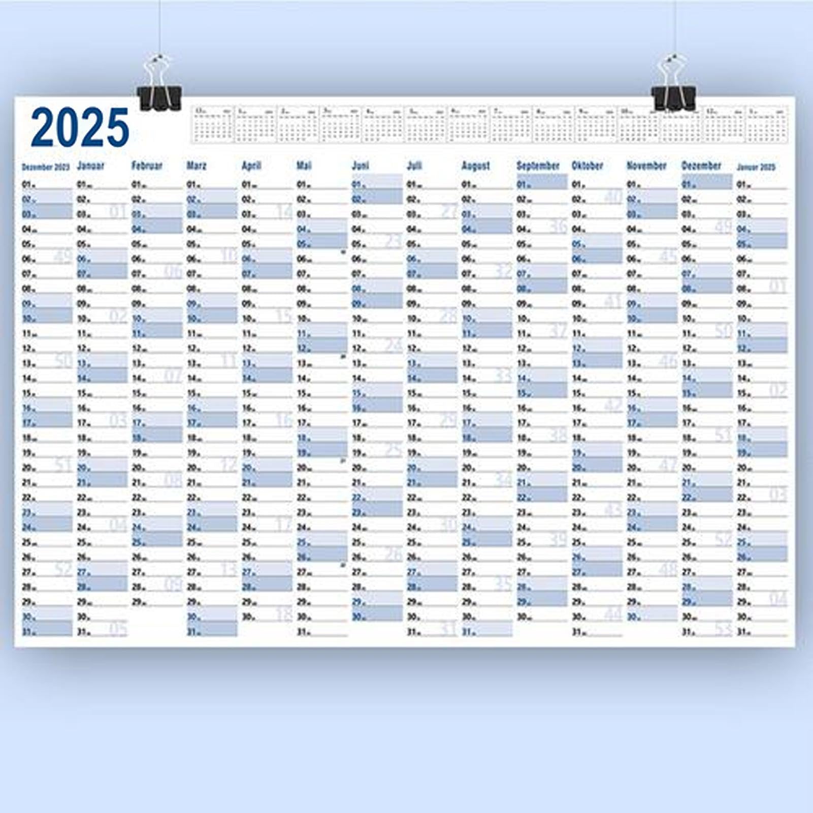 Amazon.co.jp: 2025 ポスター カレンダー、教室用カレンダー ポスター