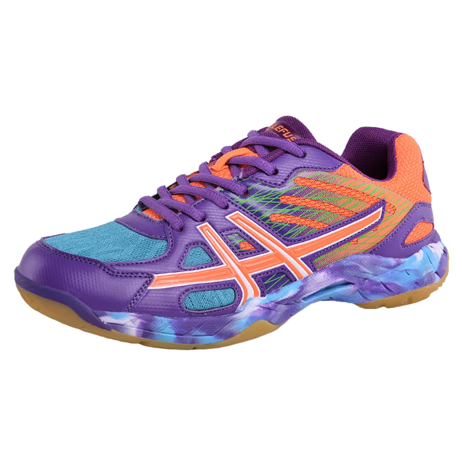 JiuQing Chaussures De Tennis pour Hommes Et Femmes Badminton Volleyball Baskets Légères Et Respirantes