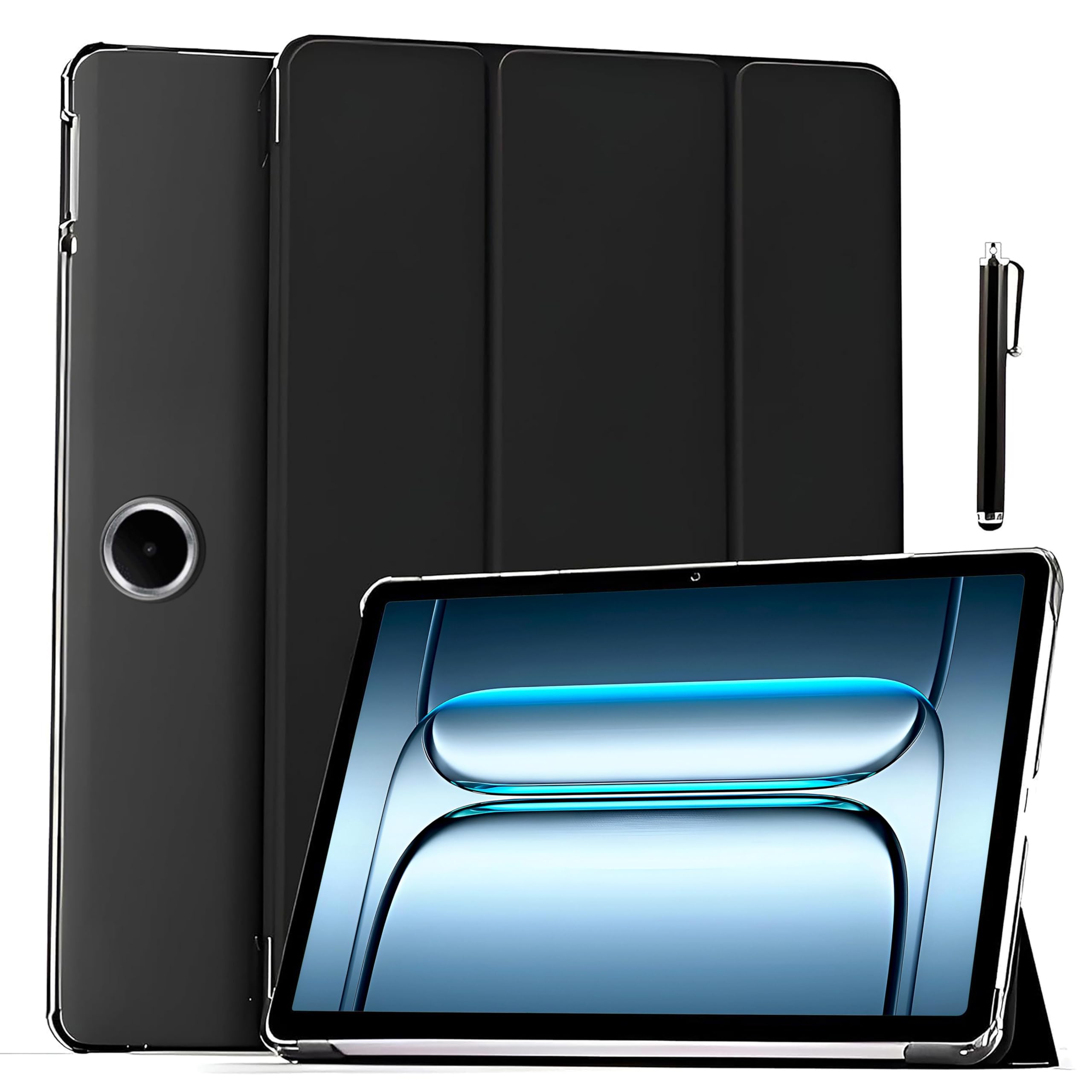ProElite Case Cover for OnePlus Pad Lite 11 inch Case, Smart Flip Case Cover for OnePlus Pad Lite 11 inch Case Translucent Back with Stylus Pen [Auto Sleep Wake Feature], Black-picture-17