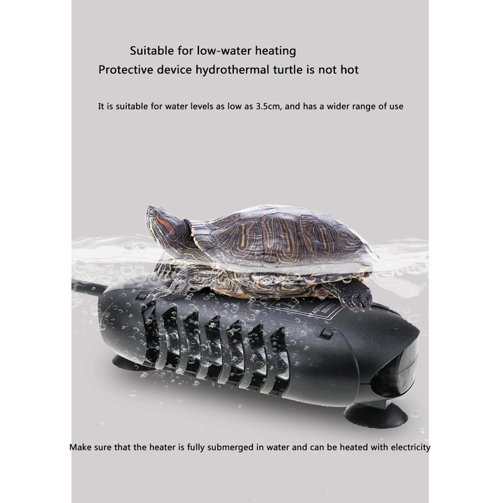 Varilla calefactora para pecera, minicalentador termostático automático de bajo Nivel de Agua a Prueba de explosiones, 100W (300W)