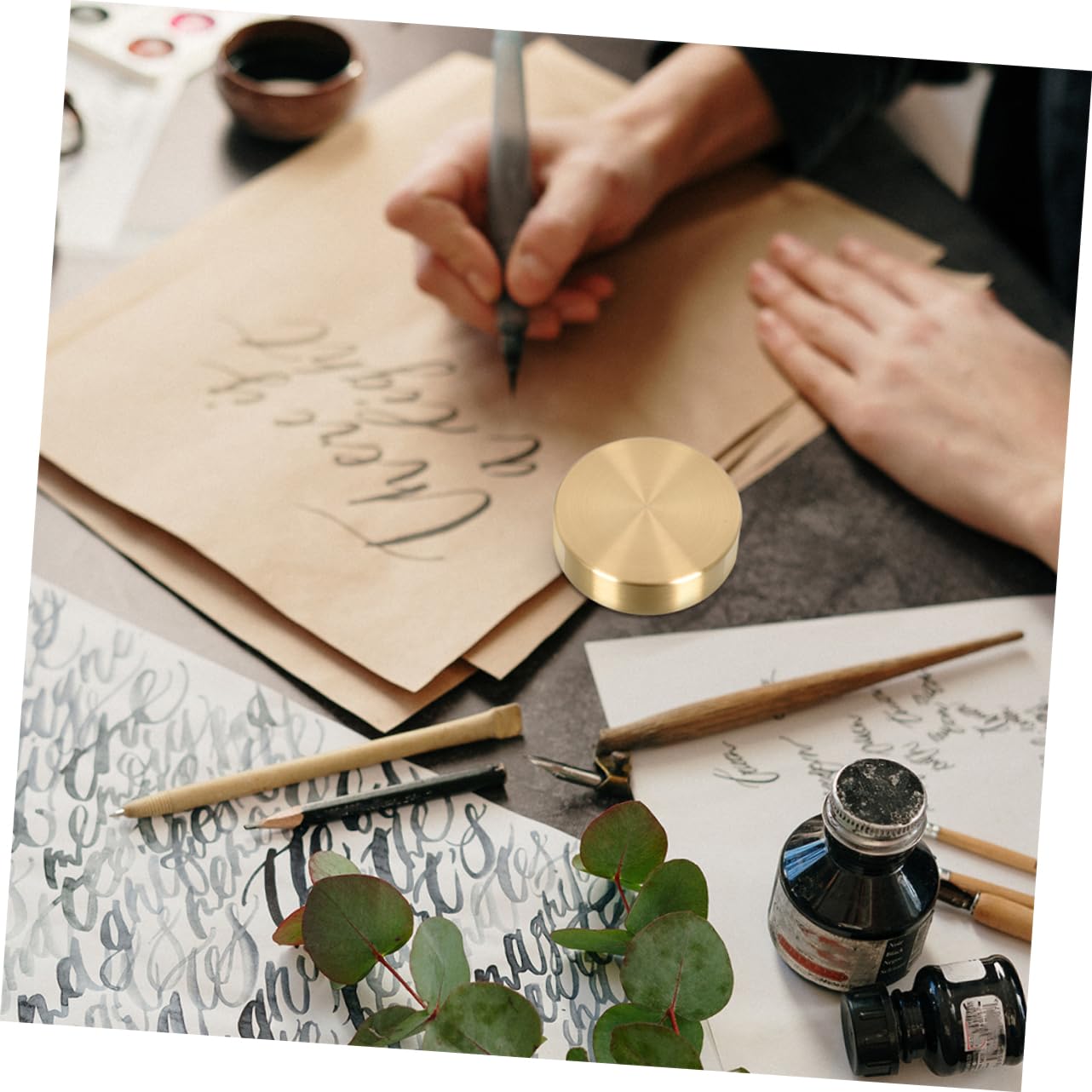 Briefbeschwerer Messing für Chinesische Kalligrafie
