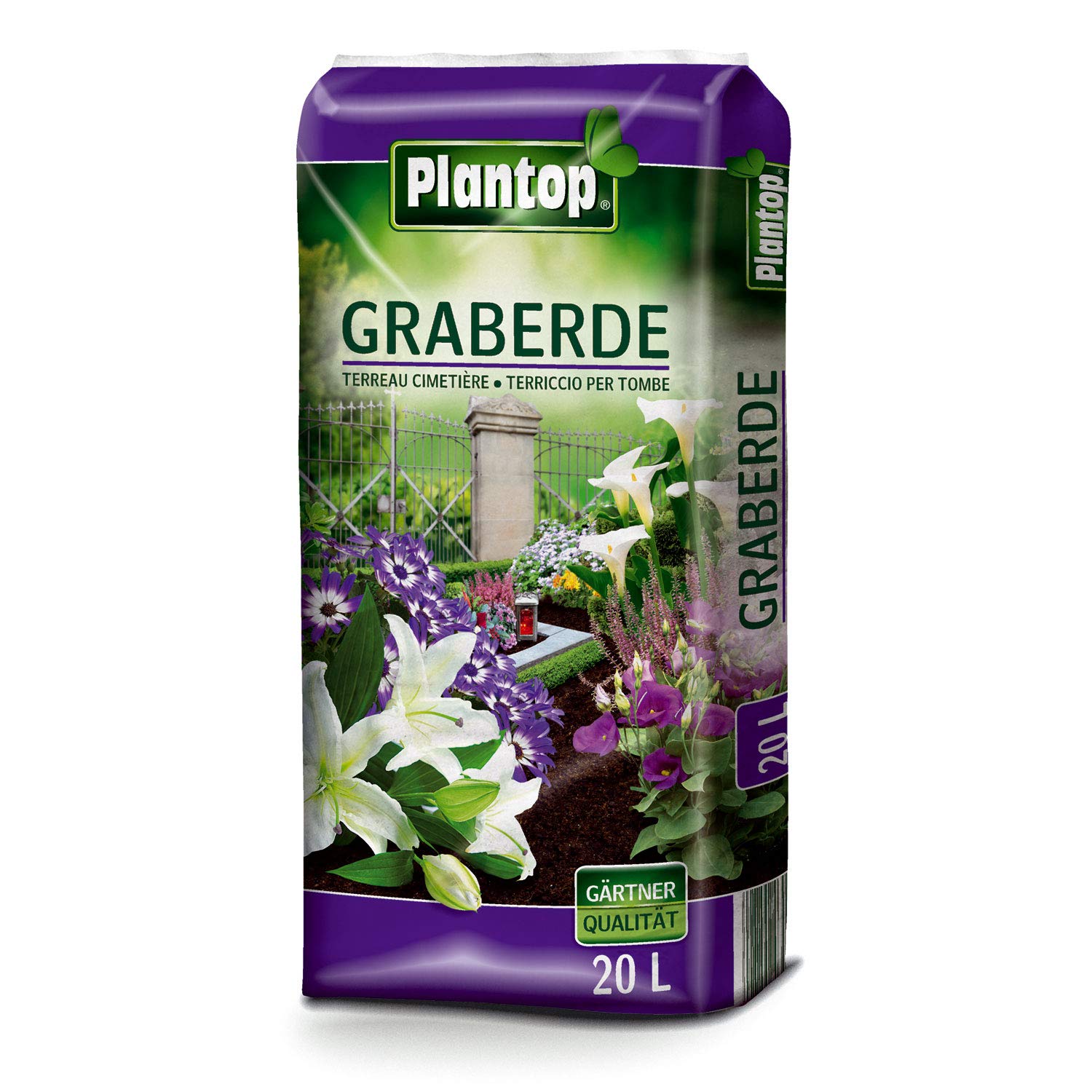 Graberde Plantop 3 Scke  20L = 60 Liter Blumenerde Spezialerde ohne  Ruzusatz : Amazon.de: Garten