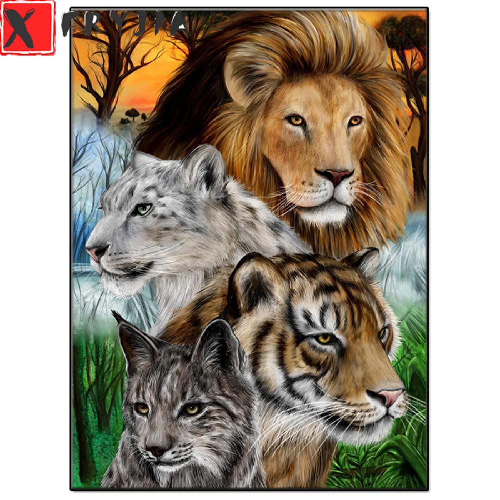 Anti-stress broderie diamant animaux pour retrouver le calme