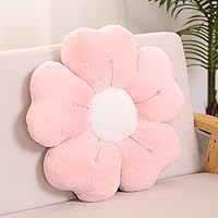 Vista 14 de Almohada en forma de flor, lindas almohadas decorativas con suave pelaje de conejo para sofá, cama, silla y suelo, almohadas de Navidad, cojines