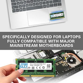 LIYI DDR3 (2x8GB) RAM (DDR3-1600) 1.5V (PC3-12800) 204 pin SODIMM 2Rx8 CL11 ECC Olmayan Arabelleksiz SODIMM Dizüstü Bilgisayar Bellek RAM Modülü Yükseltme