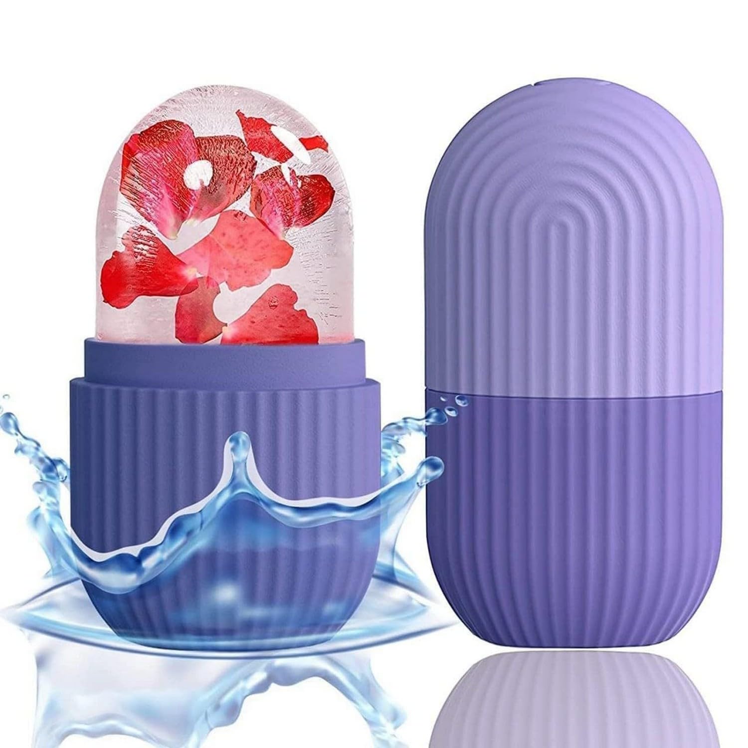 Ice Roller For Face Eyes and Neck To Brighten Skin & Enhance Your Natural Glow/Reusable Facial Treatment to Tighten & Tone Skin & De-Puff The Eye Area-image-5