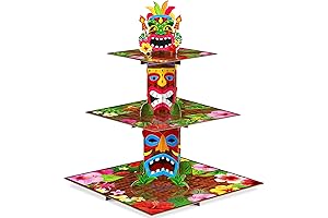 3 Tier Tiki Torch Cupcake Stand: Transform Your Party into a Tropical Paradise