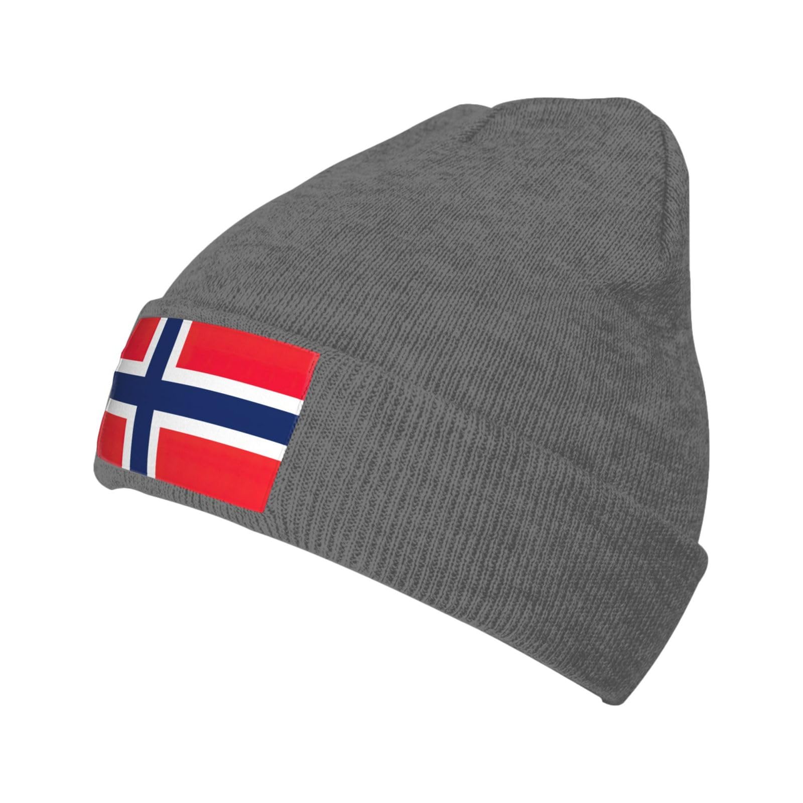 Norwegian Flag Knit Hats for Unisex Beanie Vintage Beanies Men Women Hat Accessories Beanies for Adult, Deep Heather, One size