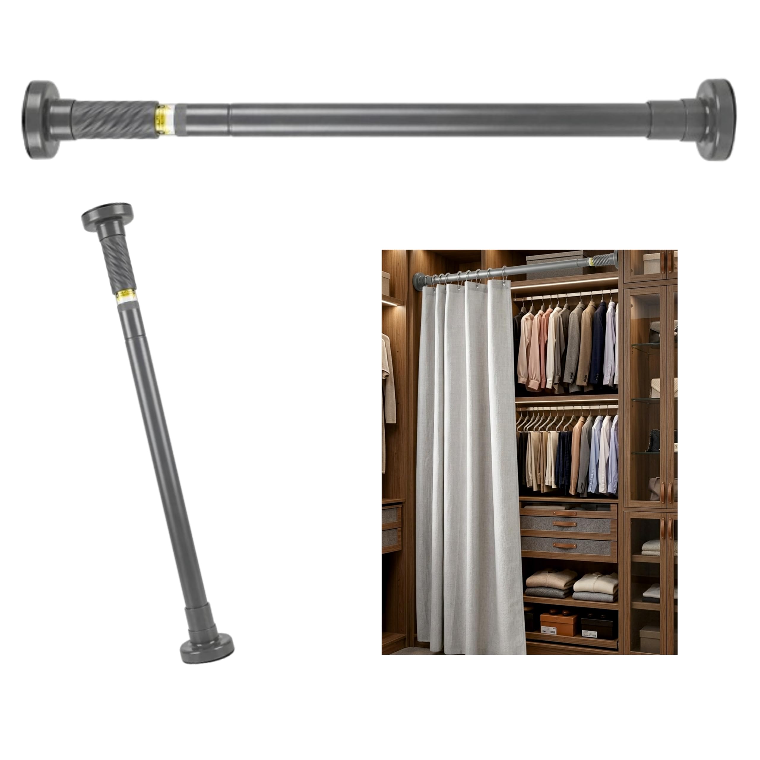 JIALTO Adjustable Shower Curtain Rod - Extendable FREE SHIPPING -9 JIALTO Adjustable Shower Curtain Rod - Extendable FREE SHIPPING -9