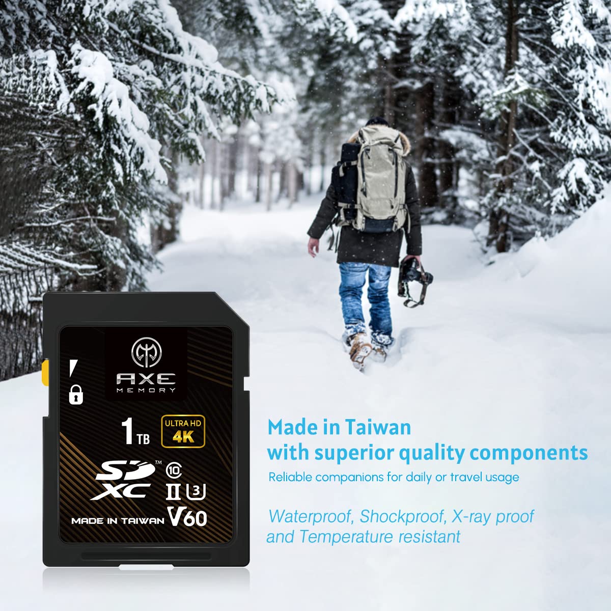 Amazon.co.jp: AXE SDカード V60 UHS-II 1TB 転送速度245MB/s 4K UHD