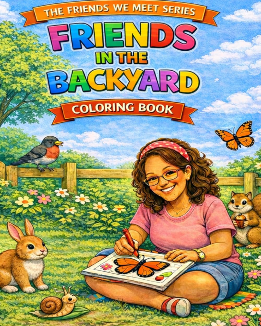 Friends In The Backyard Coloring Book (The Friends We Meet)