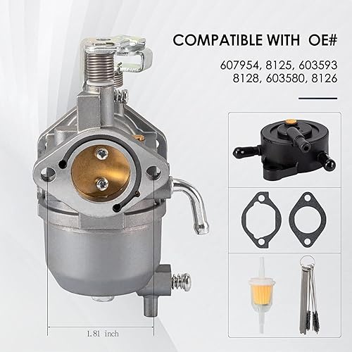 Miniatura 3 de Carburador para motor Kawasaki EZGO RXV, 2010-2015 TXT, 2010-2014 Valor ST 400 MPT 800 Refresher 1200 Cushman 280 Commander 2200 Bellhop, Carb para