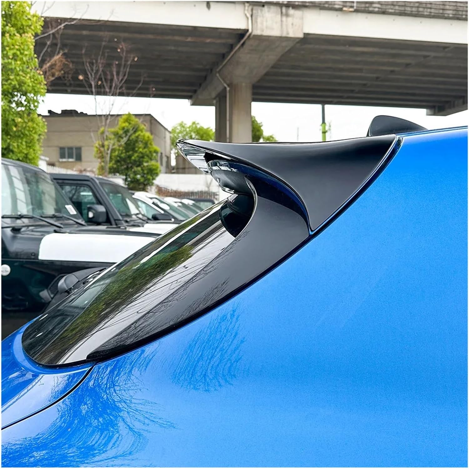 Car Rear Roof Trunk Spoiler Rear Wing Lip Trim Styling Body Kit Compatible with Alfa Romeo Tonale 2023 2024 2025(Natural)