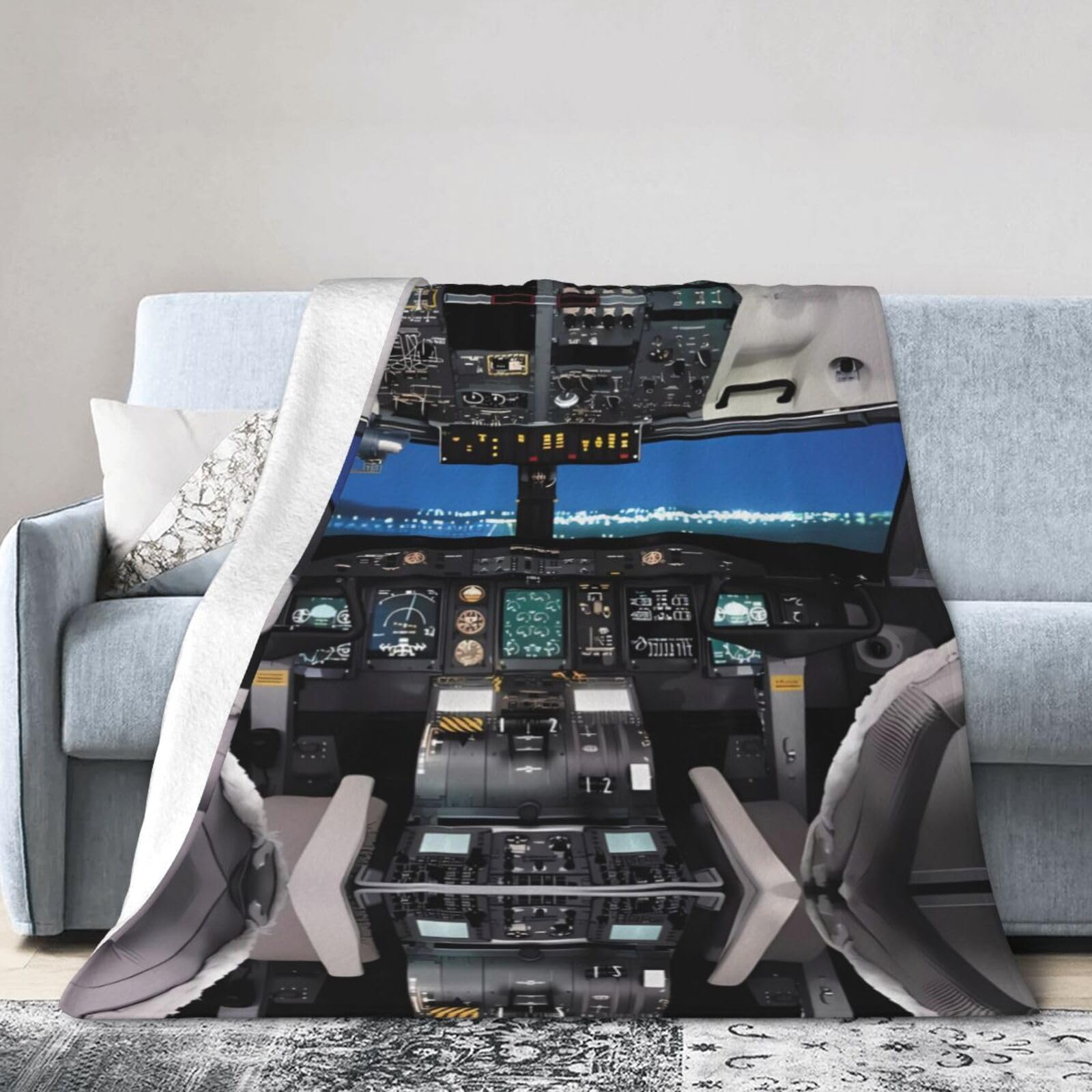 Newwiee Fleece-Decken Set – 15 Stück, 127 X 152 Cm, Marineblau, Doppelseitig Weich & Warm