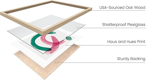 Miniatura 4 de Haus and Hues Arte geométrico para pared, lienzo de 3 piezas, arte de pared en lienzo abstracto, arte moderno, arte abstracto, decoración de pared