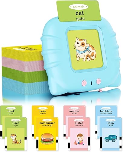 Miniatura 8 de KOKODI Juguetes para niños de 2, 3, 4, 5 años, juguetes de terapia del habla, tarjeta flash parlante 224 palabras visuales, juguetes sensoriales