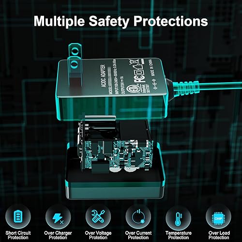 Miniatura 4 de SoulBay Fuente de alimentación de 9 V para cámara TP-Link Tapo C100 C200 C210 C310 C320WS C100/A TC70 CCTV Cámara de seguridad inteligente AC/DC